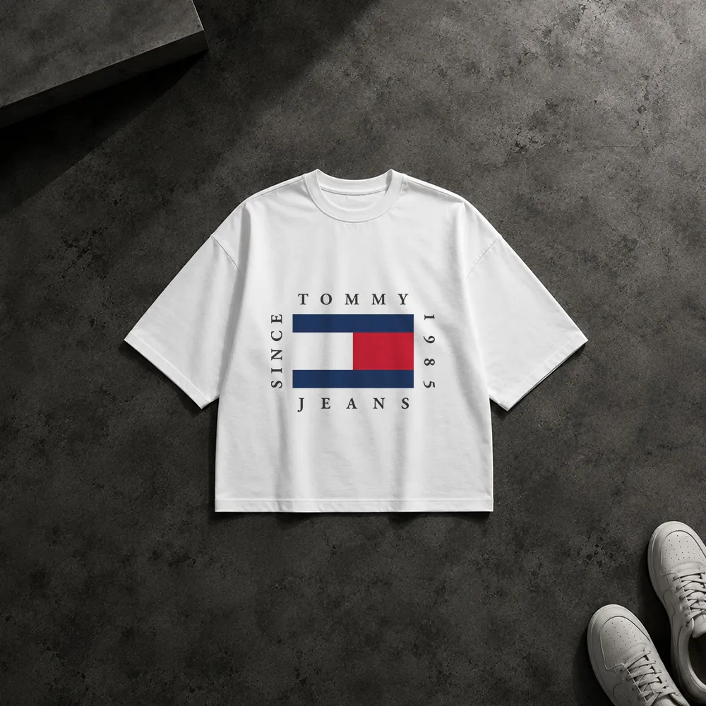 تیشرت باکسی طرح Tommy Jeans 1985