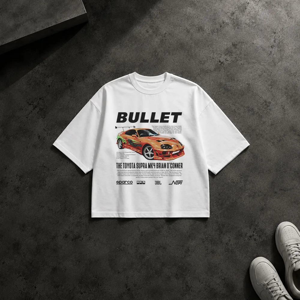 تیشرت باکسی طرح Toyota Supra MK4 Bullet