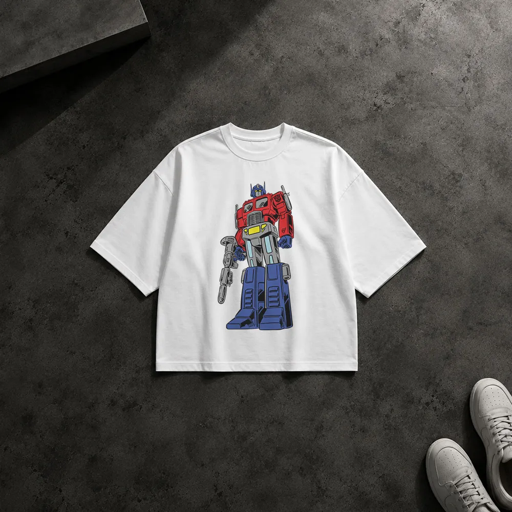 تیشرت باکسی طرح ربات Optimus Prime