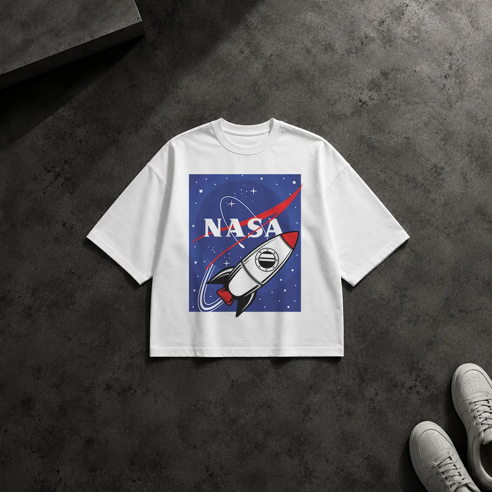 تیشرت باکسی طرح فضاپیمای NASA