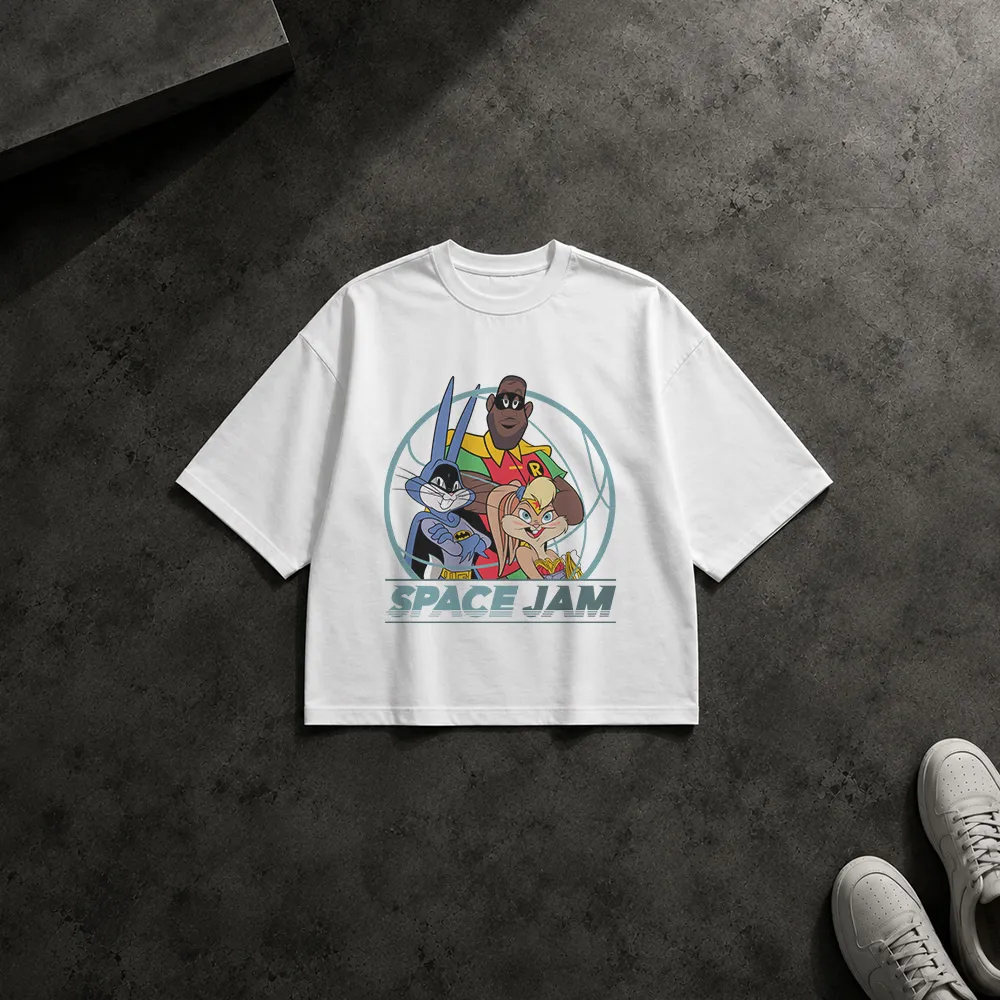 تیشرت باکسی طرح SPACE JAU