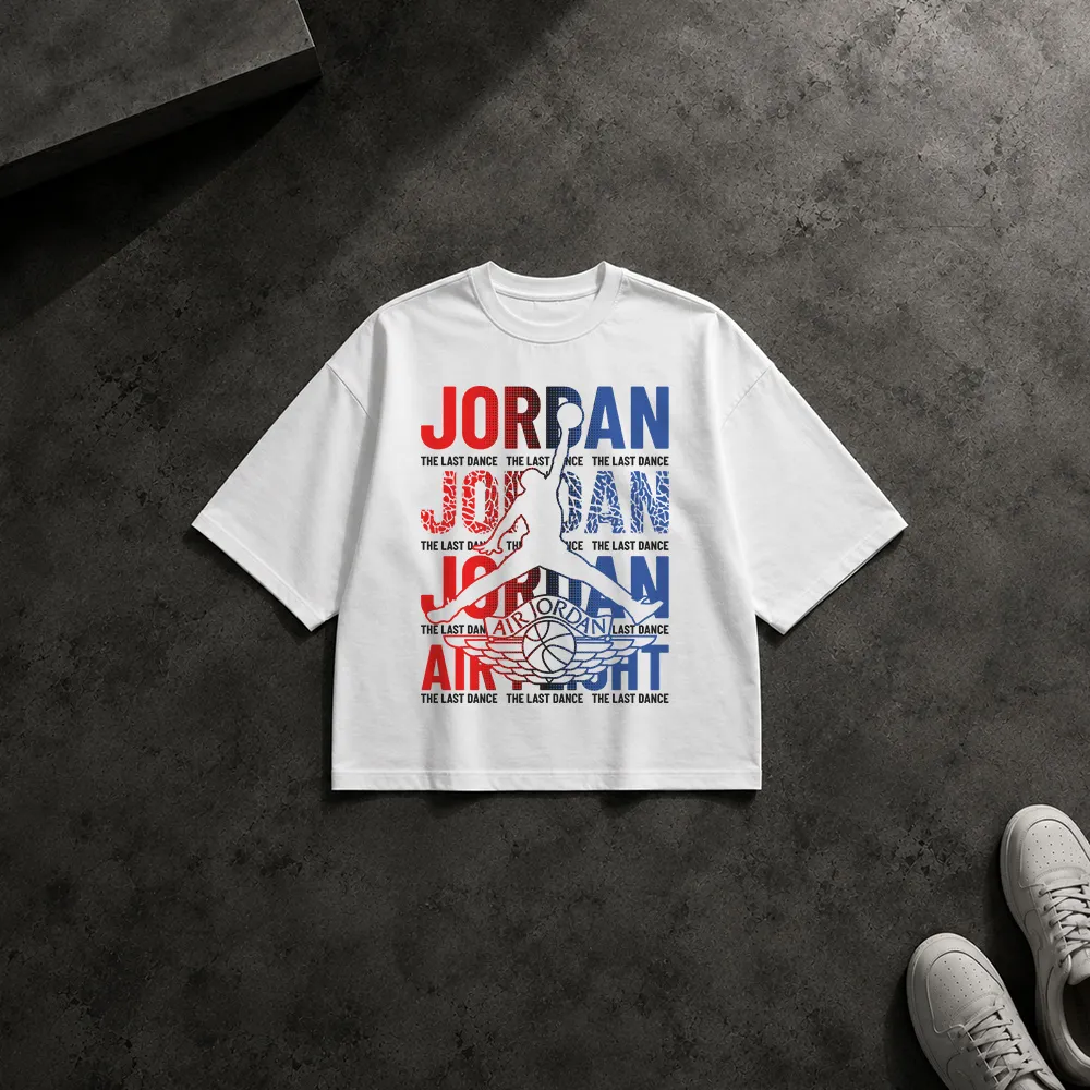 تیشرت باکسی طرح جردن آخرین رقص