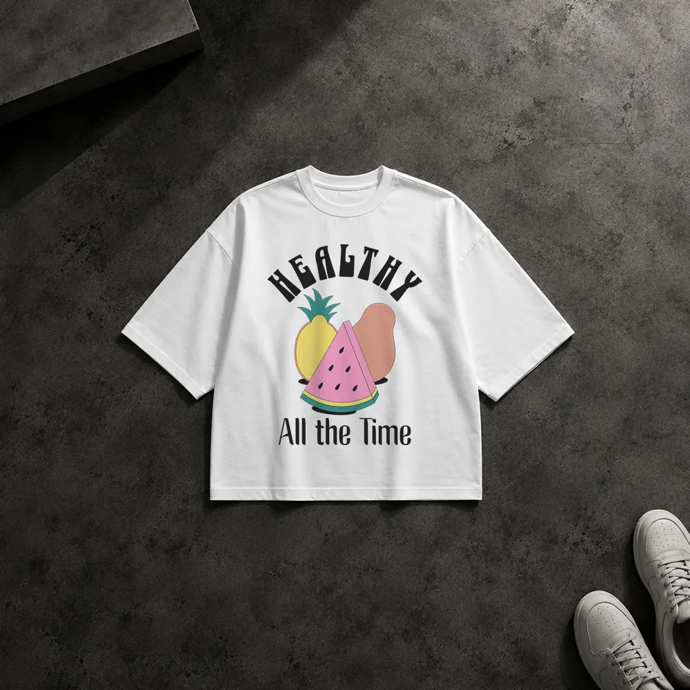 تیشرت باکسی طرح All the Time