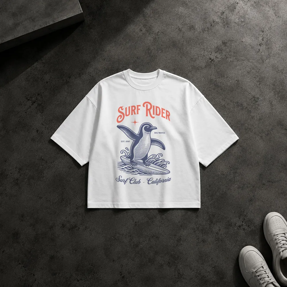 تیشرت باکسی طرح Surf Rider California