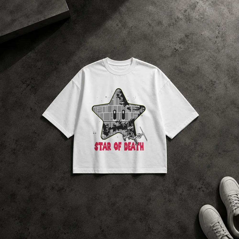 تیشرت باکسی جنگ ستارگان طرح ستاره مرگ (Star of Death)