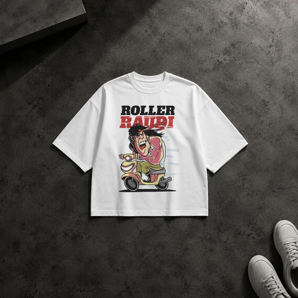 تیشرت باکسی طرح ROLLER