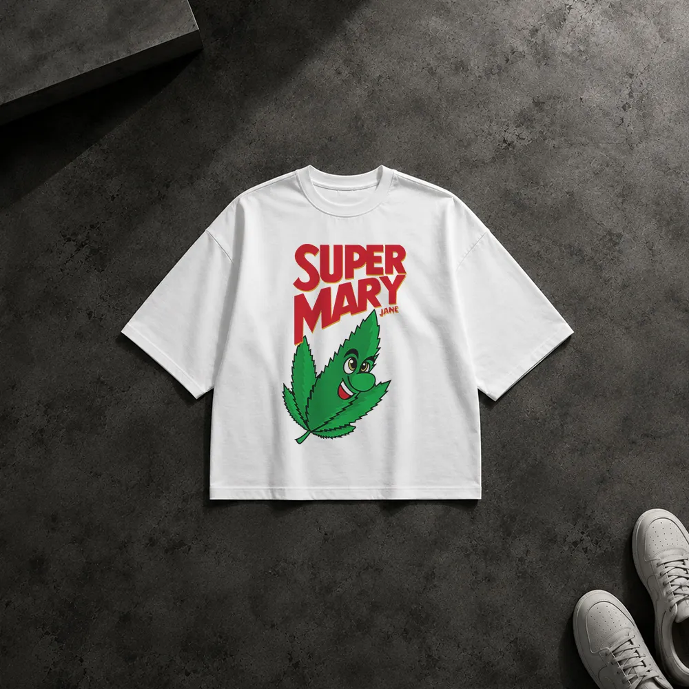 تیشرت باکسی سوپر ماریو طرح Super Mary Jane