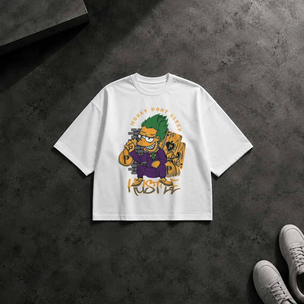 تیشرت باکسی سیمپسون‌ها طرح بارت گانگستری (Bart Simpson)