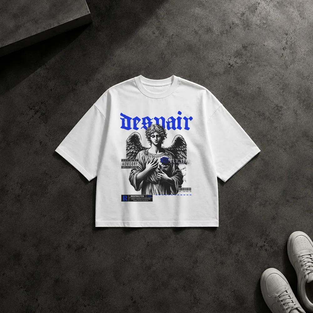 تیشرت باکسی مجسمه فرشته طرح Despair