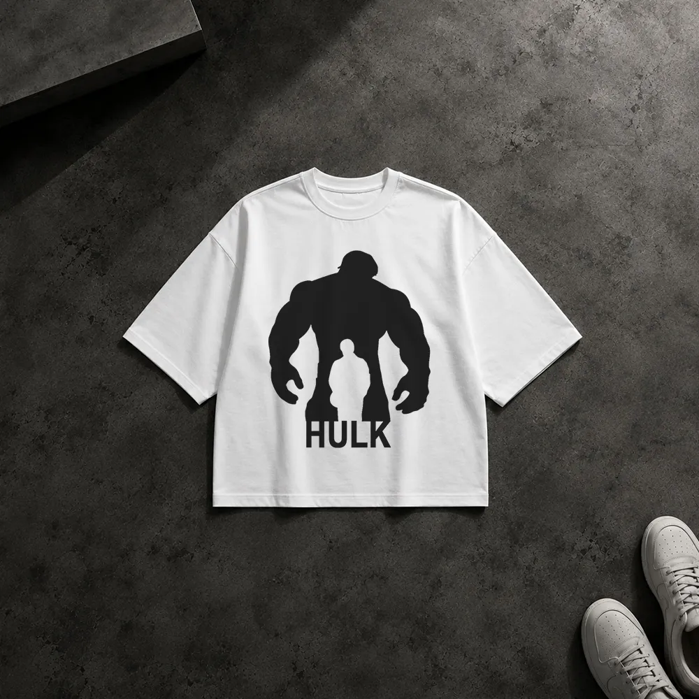 تیشرت باکسی مارول طرح هالک سیلوئت (Hulk)