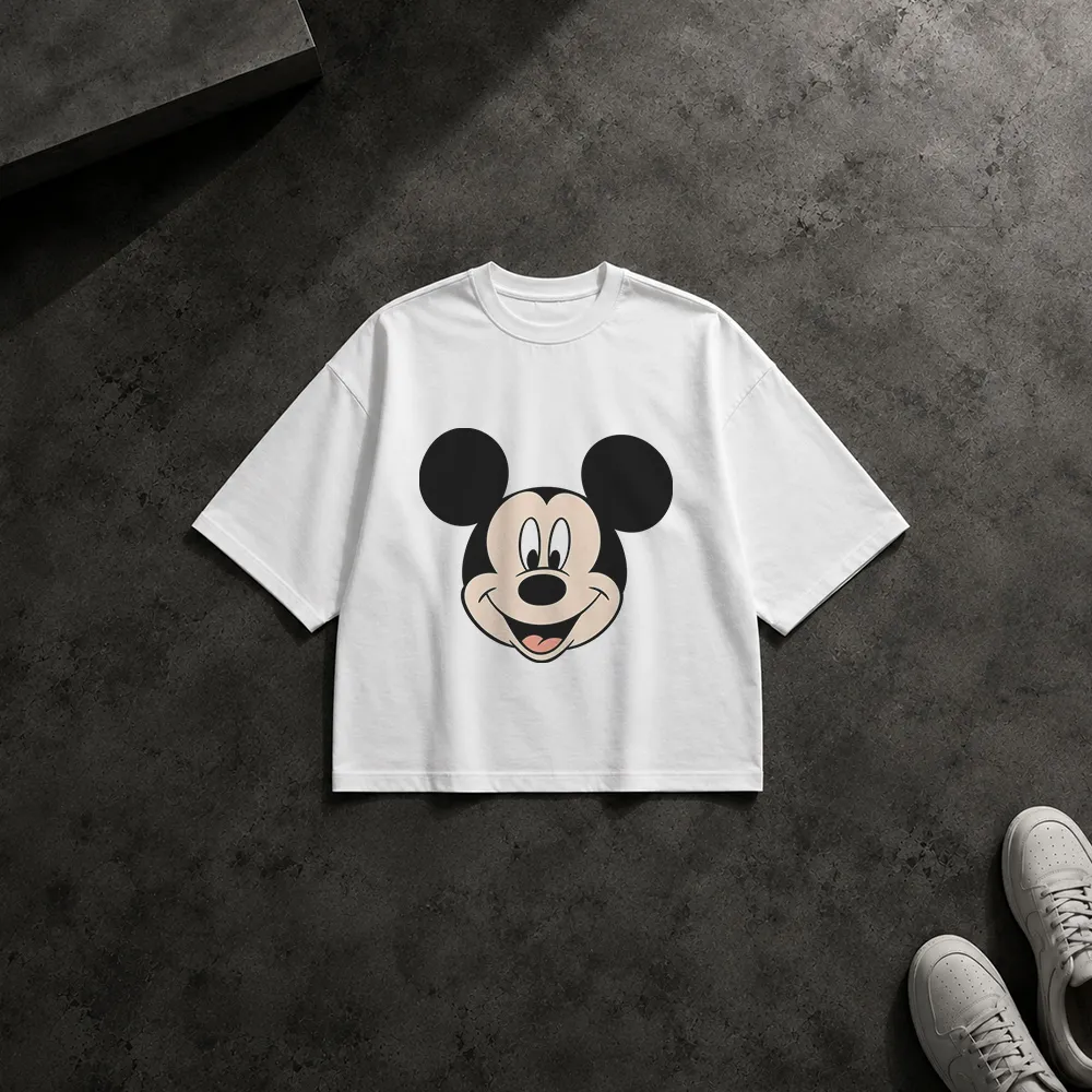 تیشرت باکسی دیزنی طرح چهره میکی ماوس (Mickey Mouse)
