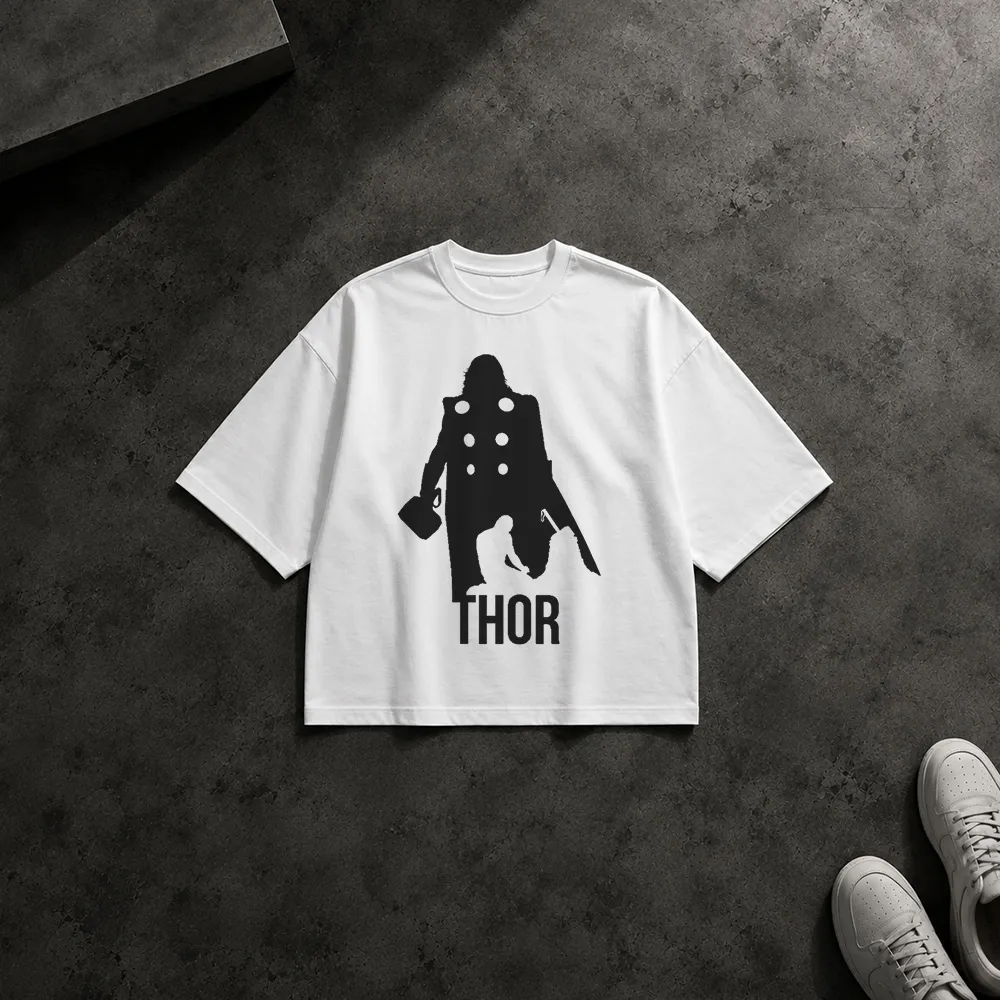 تیشرت باکسی مارول طرح ثور سیلوئت (Thor)