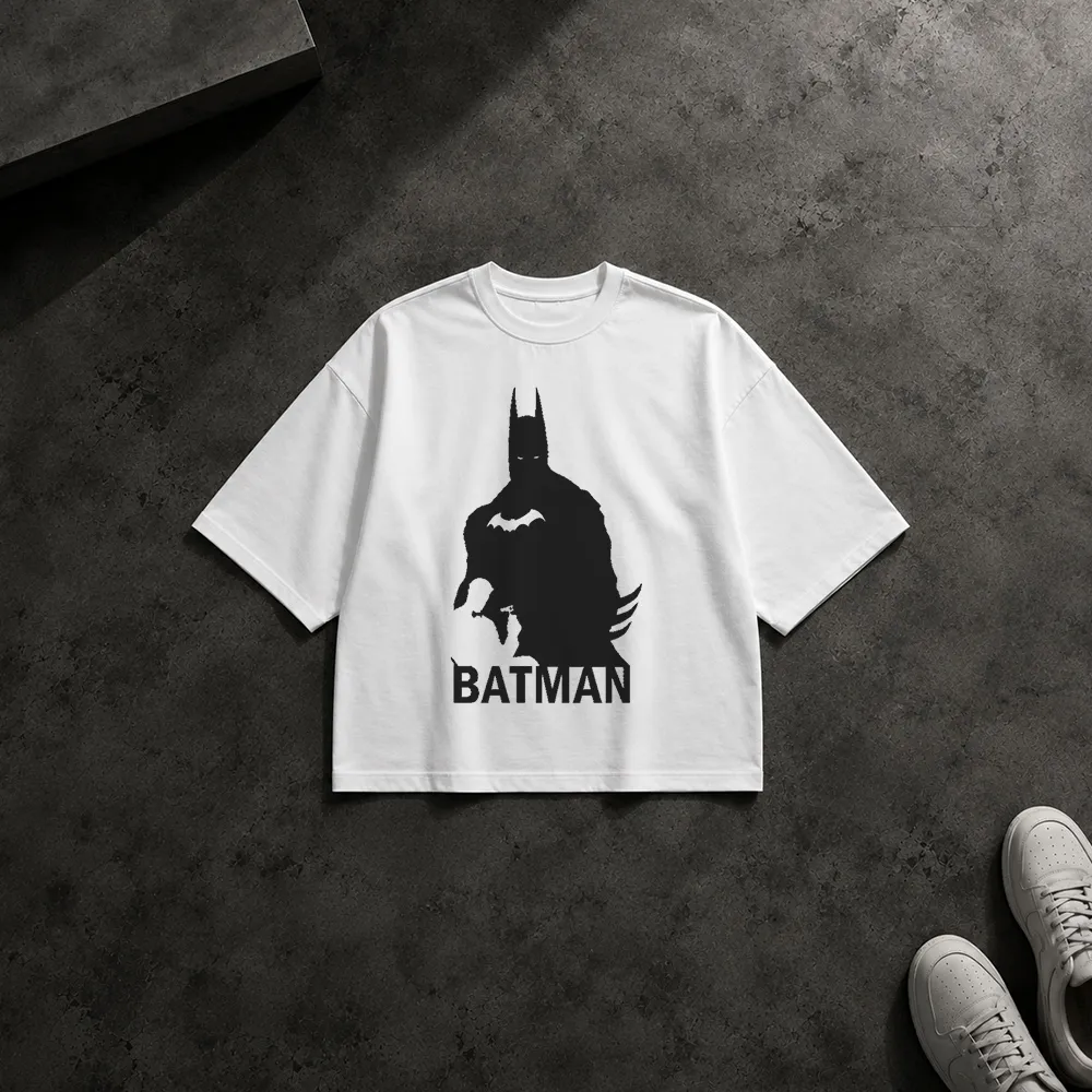 تیشرت باکسی بتمن طرح سیلوئت شوالیه تاریکی (Batman)