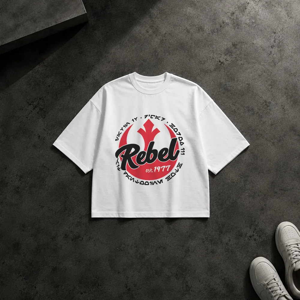 تیشرت باکسی جنگ ستارگان طرح نشان اتحاد شورشیان (Rebel)