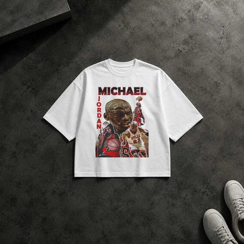 تیشرت باکسی مایکل جردن طرح اسطوره بسکتبال (Michael Jordan)
