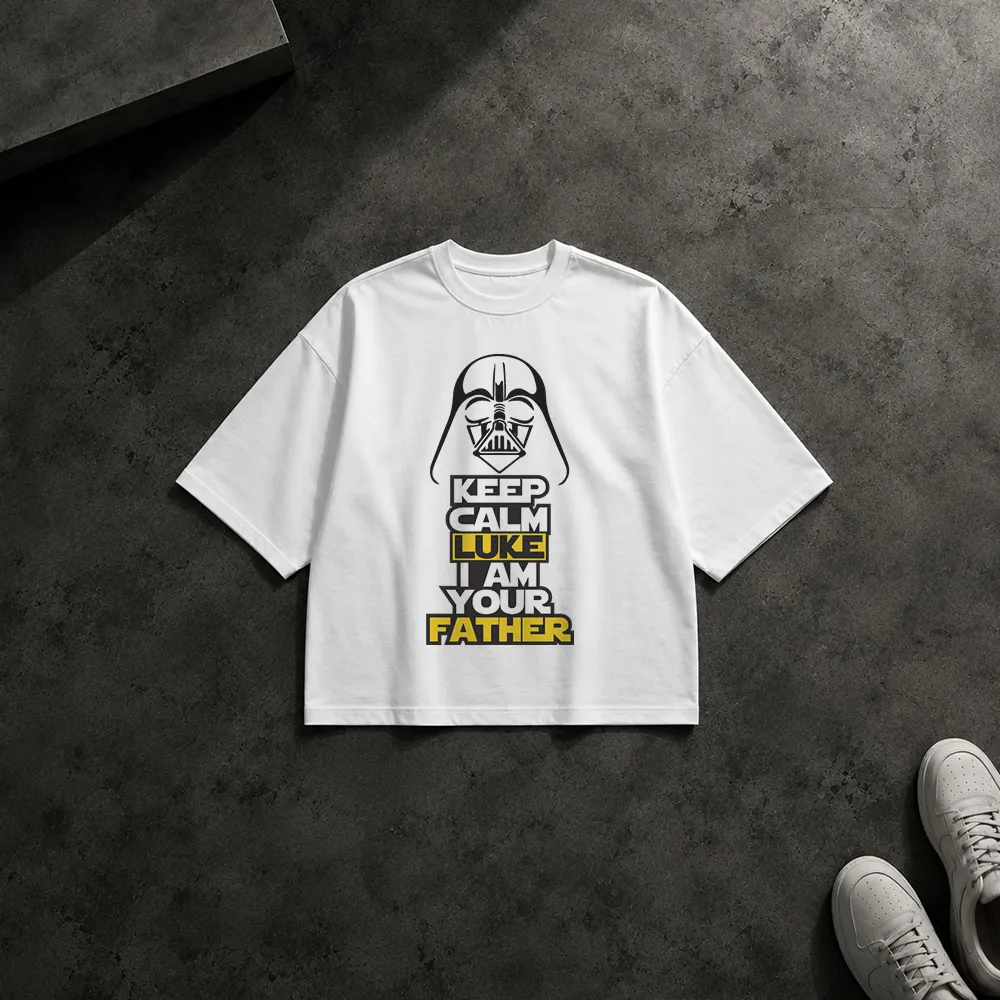 تیشرت باکسی دارث ویدر طرح Keep Calm Lucky I Am Your Father