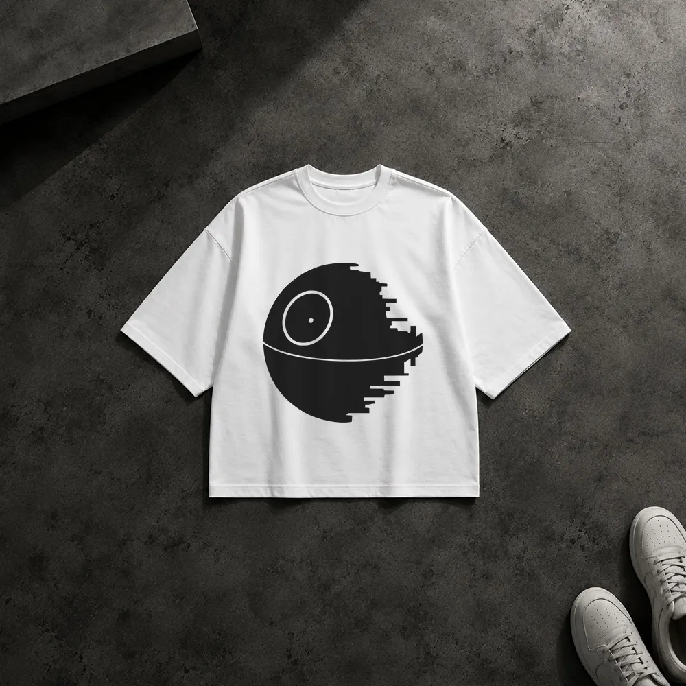 تیشرت باکسی جنگ ستارگان طرح ستاره مرگ (Death Star)