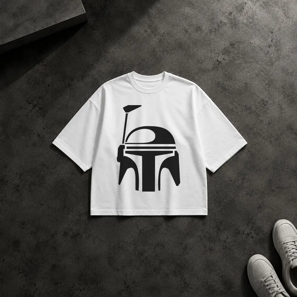 تیشرت باکسی بوبا فت طرح کلاه (Boba Fett)