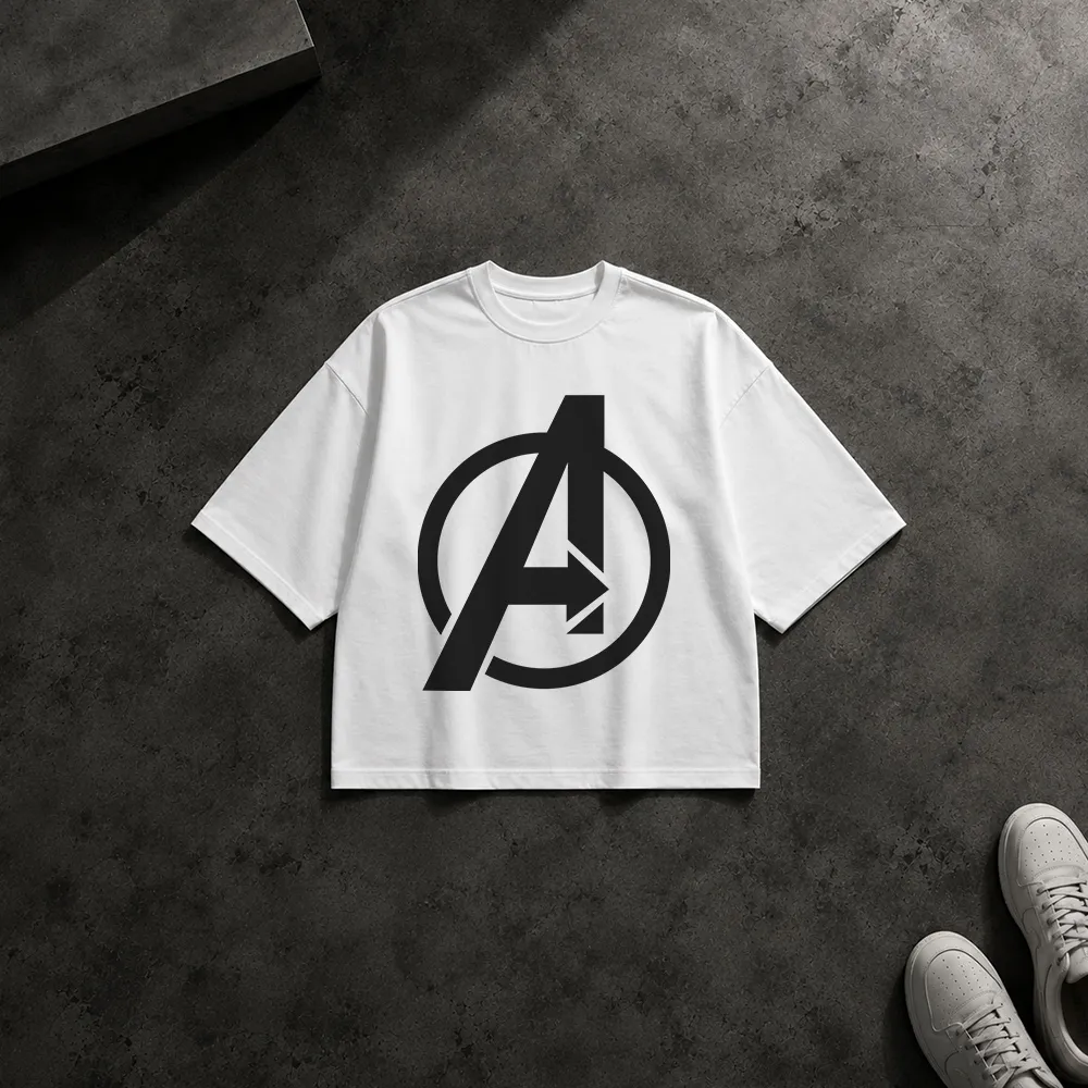 تیشرت باکسی اونجرز طرح لوگو A (Avengers)