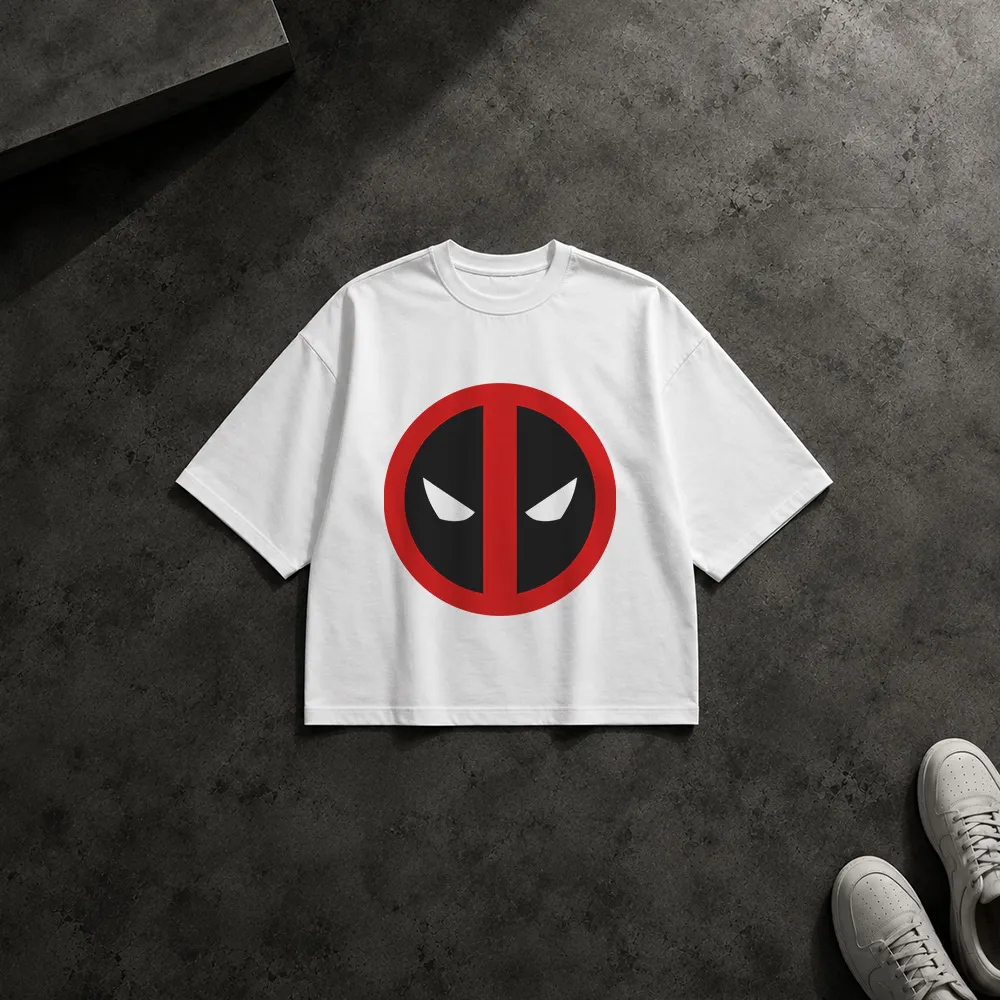 تیشرت باکسی ددپول طرح لوگو (Deadpool)