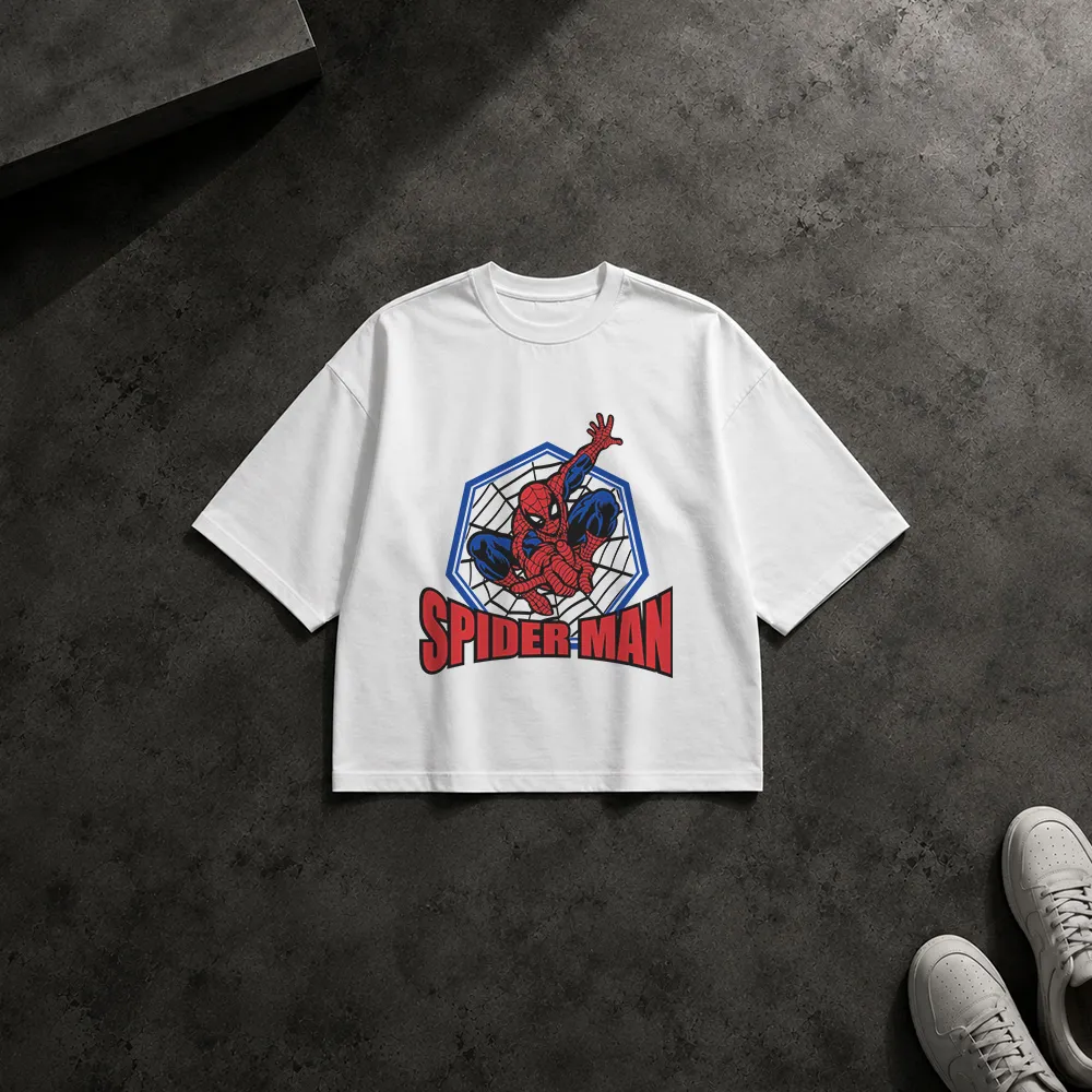 تیشرت باکسی مرد عنکبوتی طرح کلاسیک (Spider-Man)