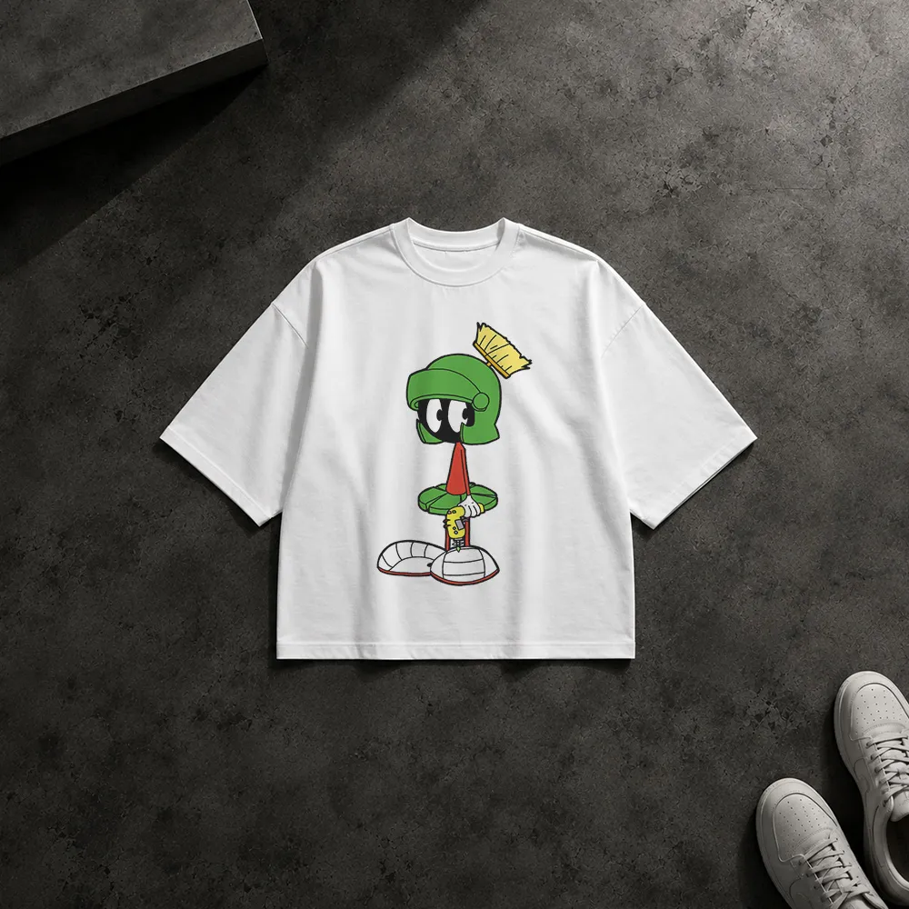 تیشرت باکسی لونی تونز طرح ماروین فضایی (Marvin the Martian)