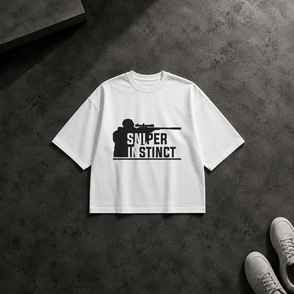 تیشرت باکسی گیمینگ طرح Sniper Instinct