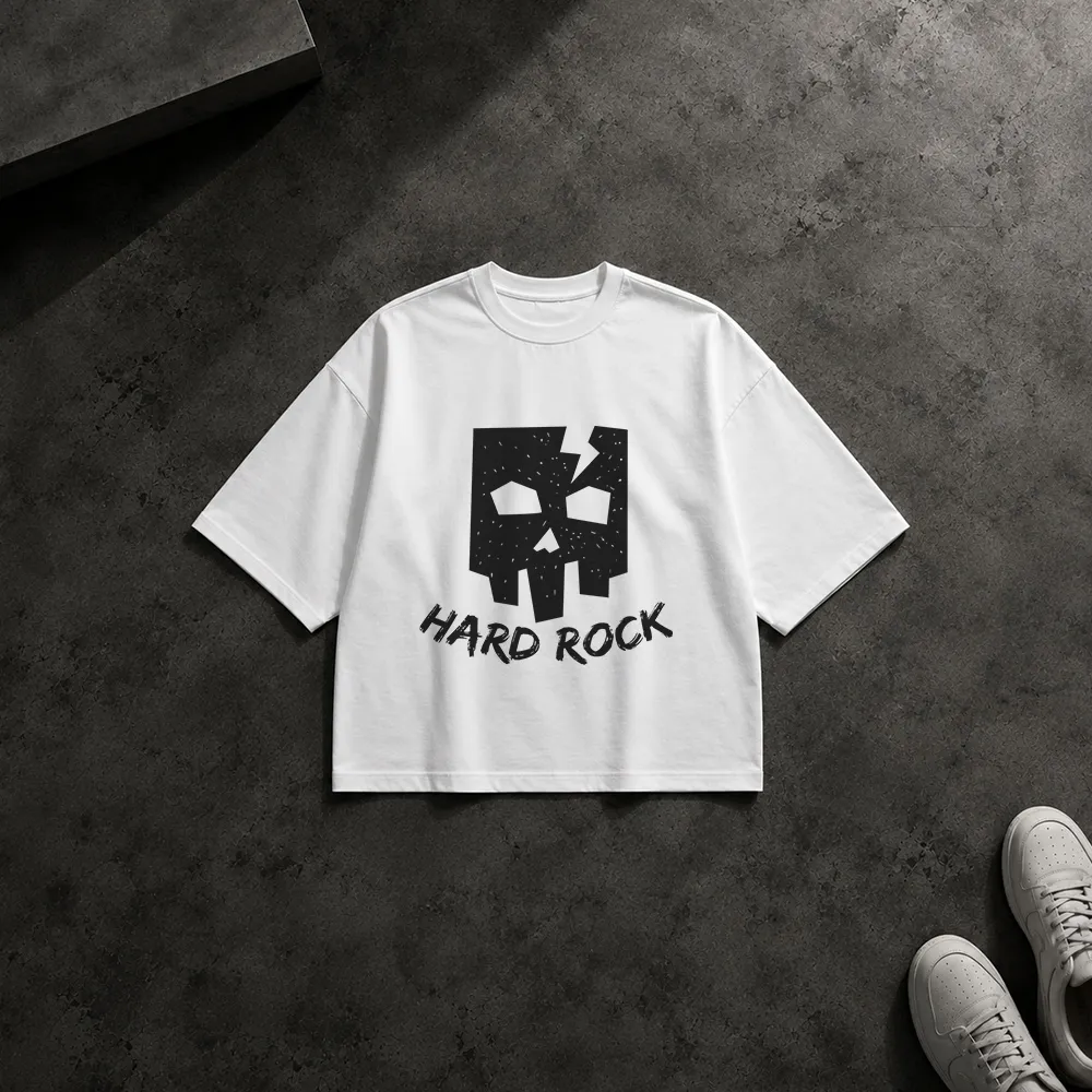 تیشرت باکسی موسیقی راک طرح Hard Rock