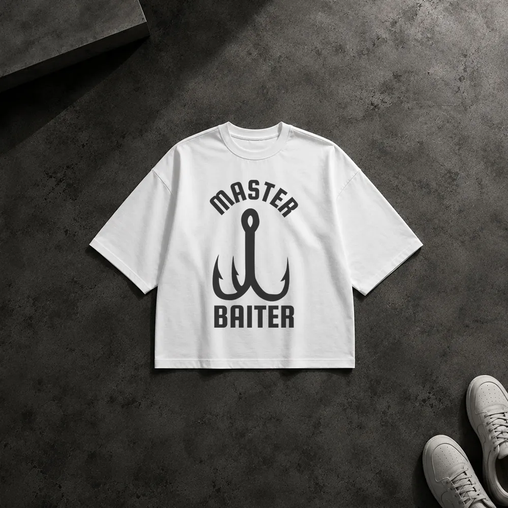 تیشرت باکسی ماهیگیری طرح Master Baiter