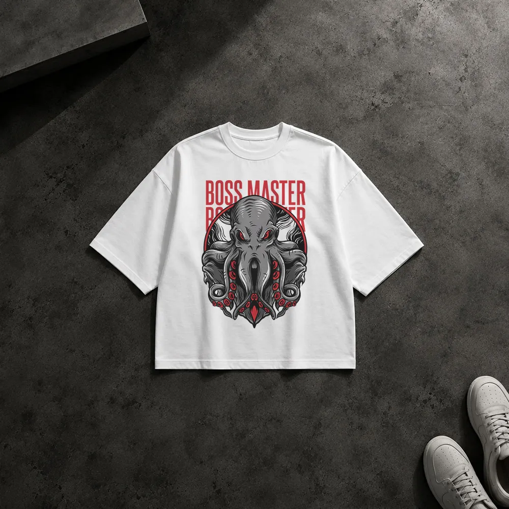 تیشرت باکسی ماسک گراز طرح Boss Master