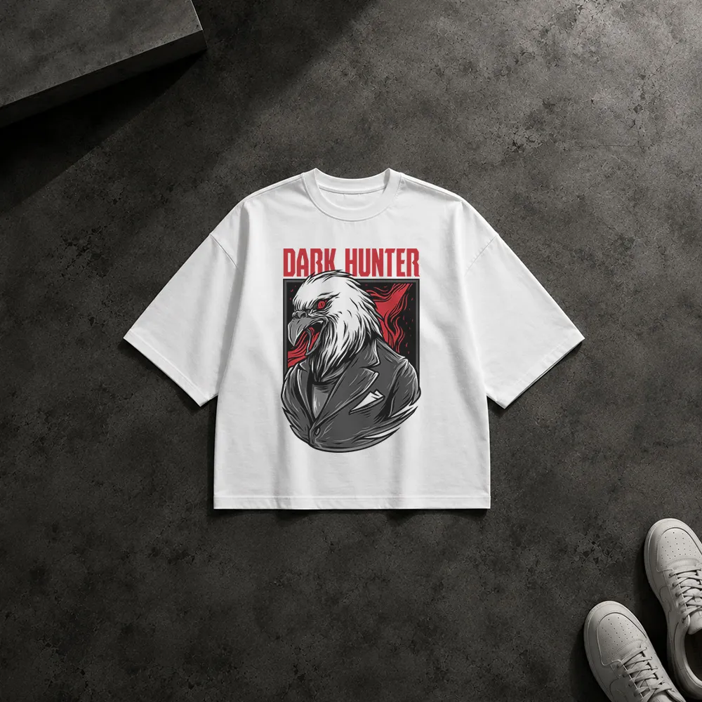 تیشرت باکسی عقاب طرح Dark Hunter