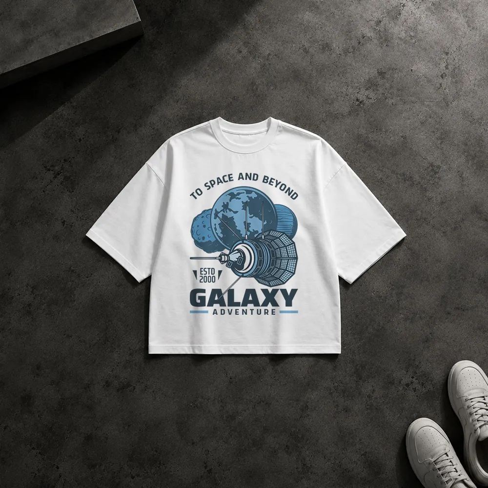 تیشرت باکسی فضایی طرح ماجراجویی کهکشان (Galaxy Adventure)