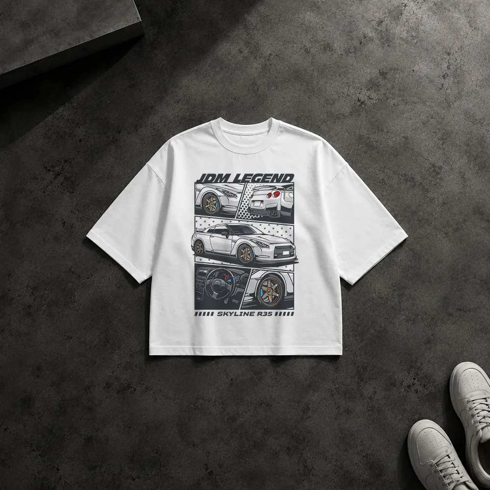 تیشرت باکسی نیسان GT-R R35 طرح JDM Legend