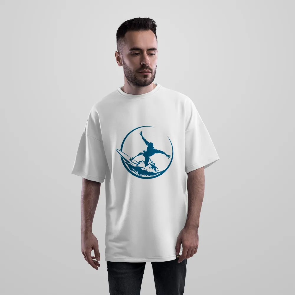 تیشرت اورسایز موج‌سواری طرح Surfer