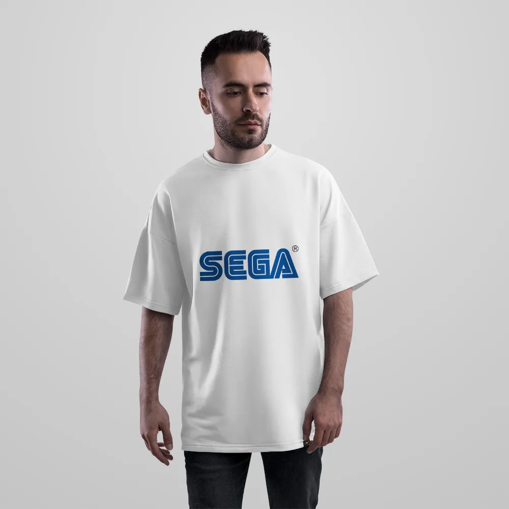تیشرت اورسایز برند سگا طرح لوگوی مینیمال (SEGA)