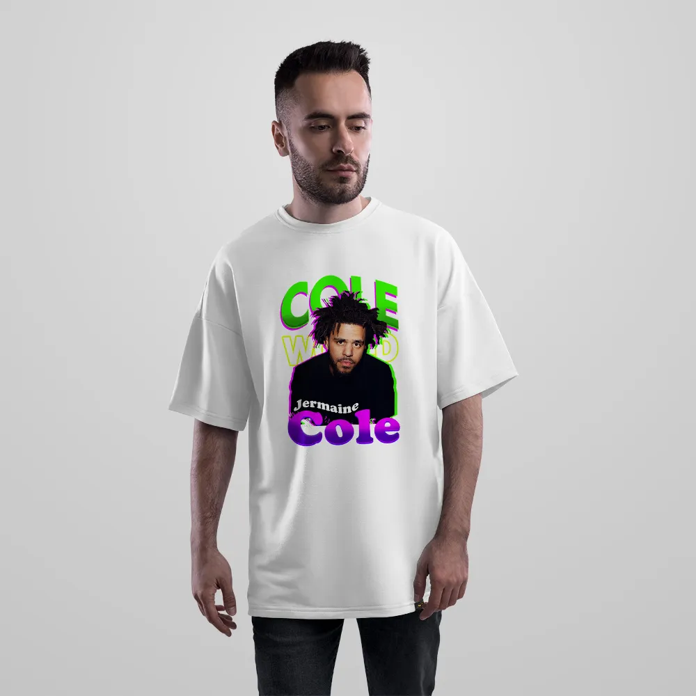 تیشرت اورسایز طرح پوستر جی کول (J. Cole)