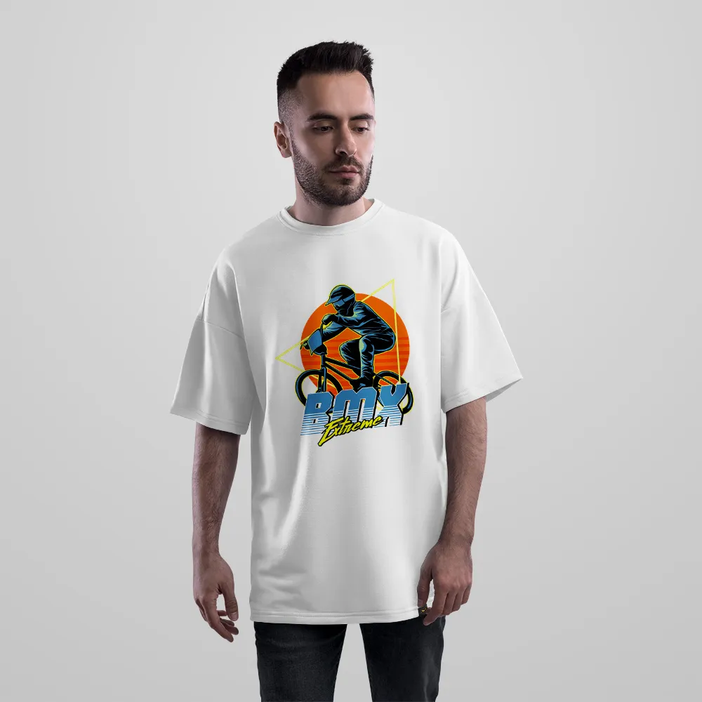 تیشرت اورسایز دوچرخه BMX طرح اکستریم