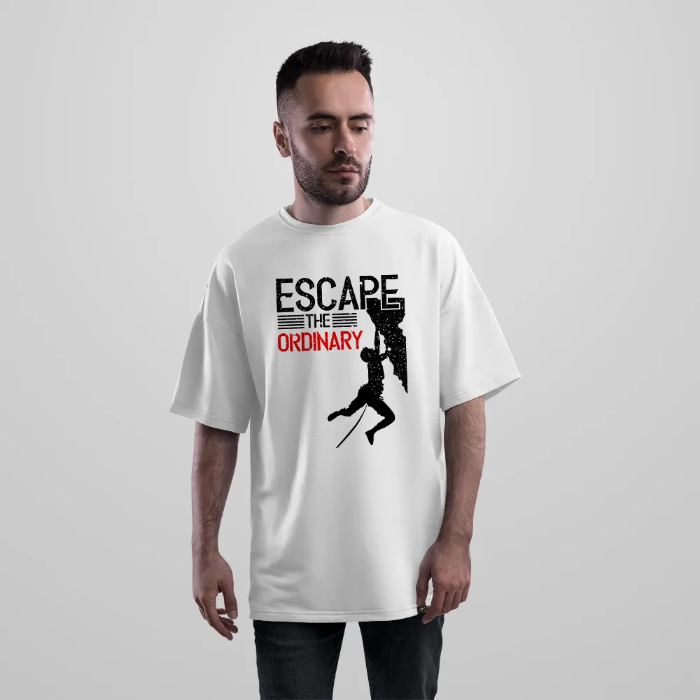 تیشرت اورسایز صخره‌نوردی طرح Escape the Ordinary