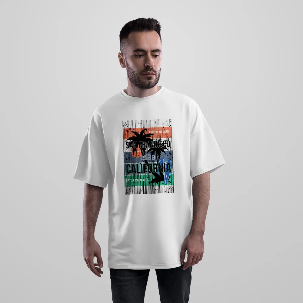تیشرت اورسایز ساحل طرح California