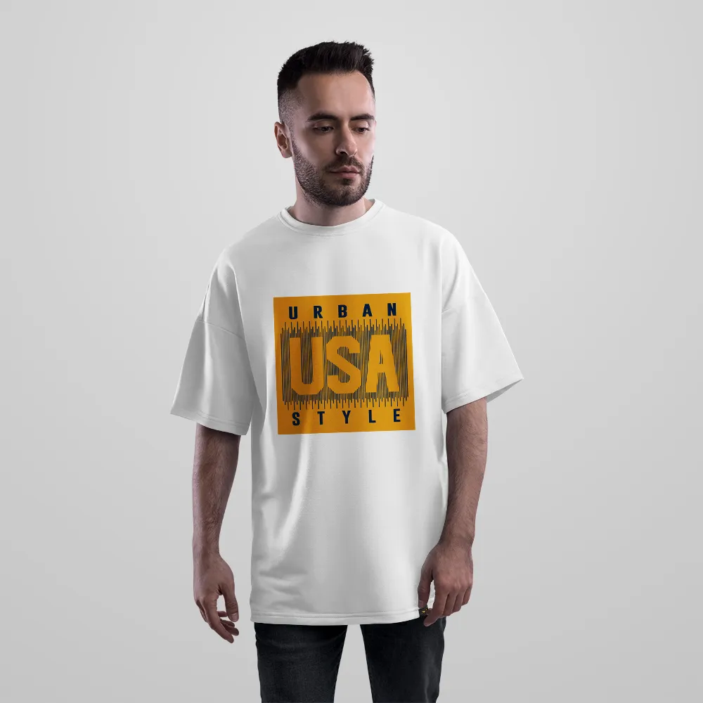 تیشرت اورسایز طرح Urban USA Style
