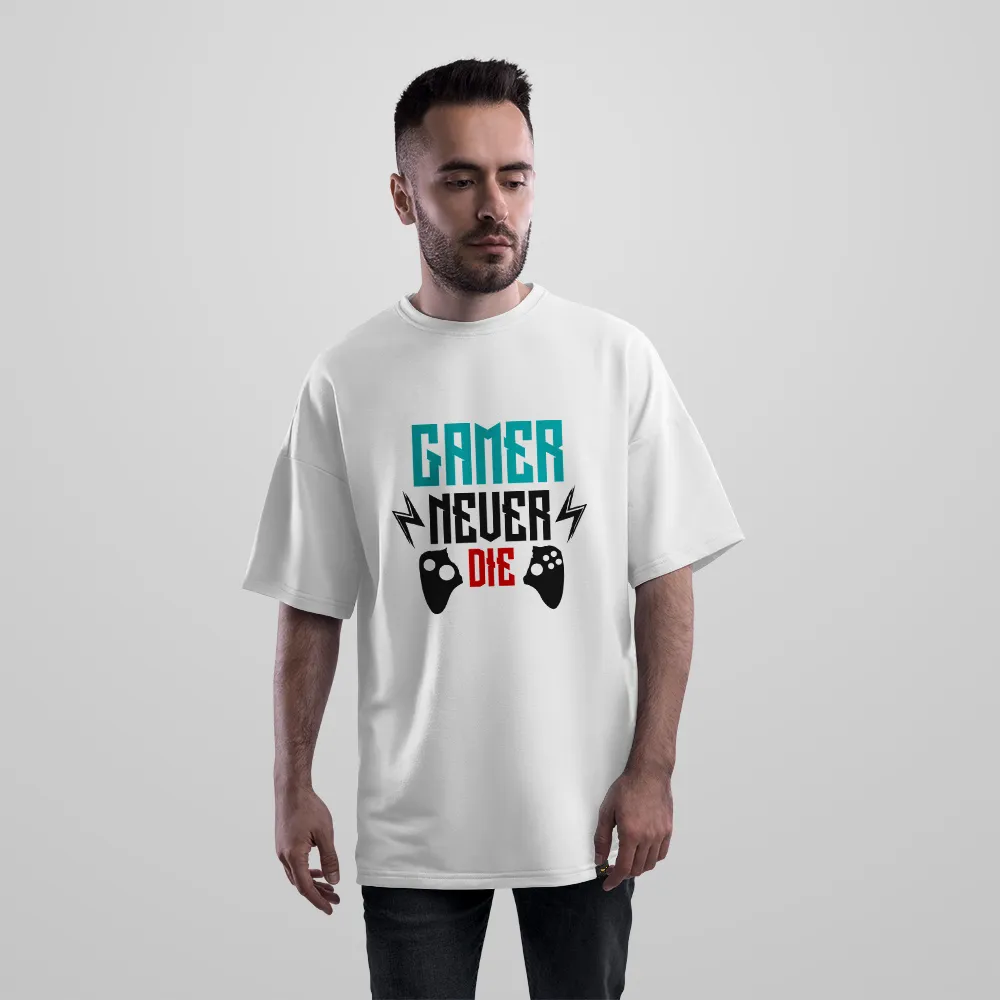 تیشرت اورسایز طرح Gamer Never Die