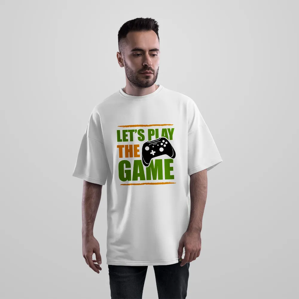 تیشرت اورسایز طرح Let's Play the Game