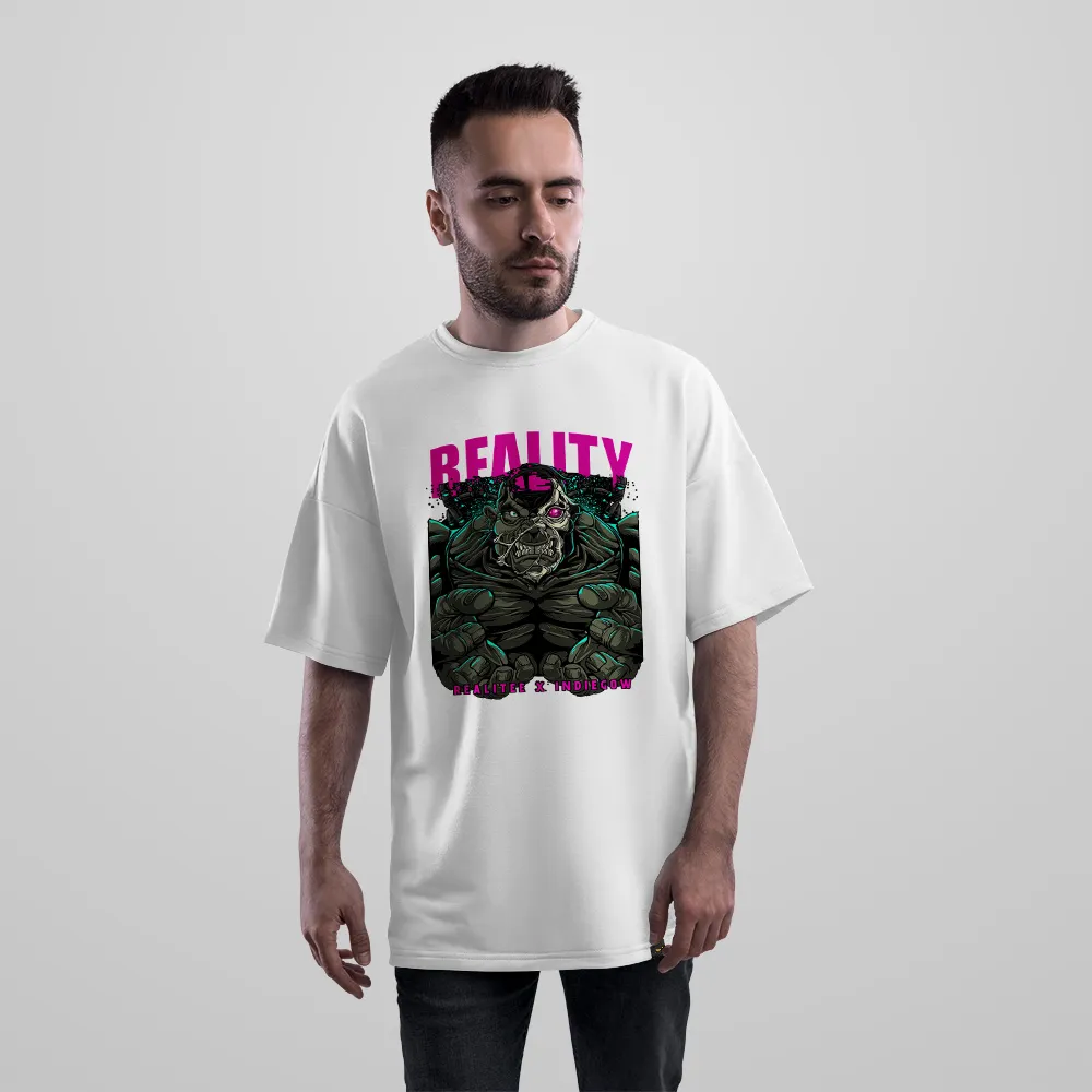 تیشرت اورسایز هیولای گوریل طرح Reality