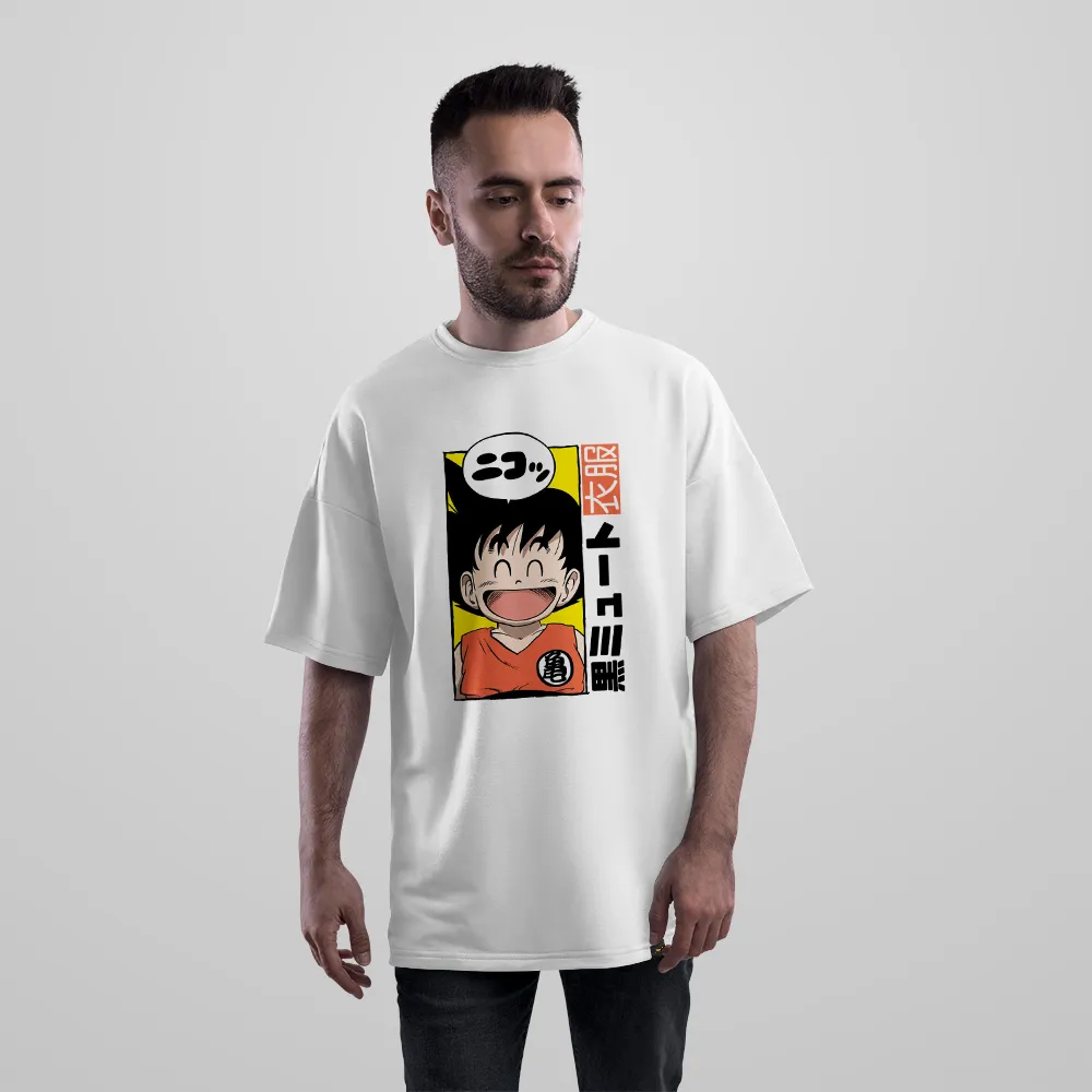 تیشرت اورسایز انیمه دراگون بال طرح گوکو کودک (Goku)