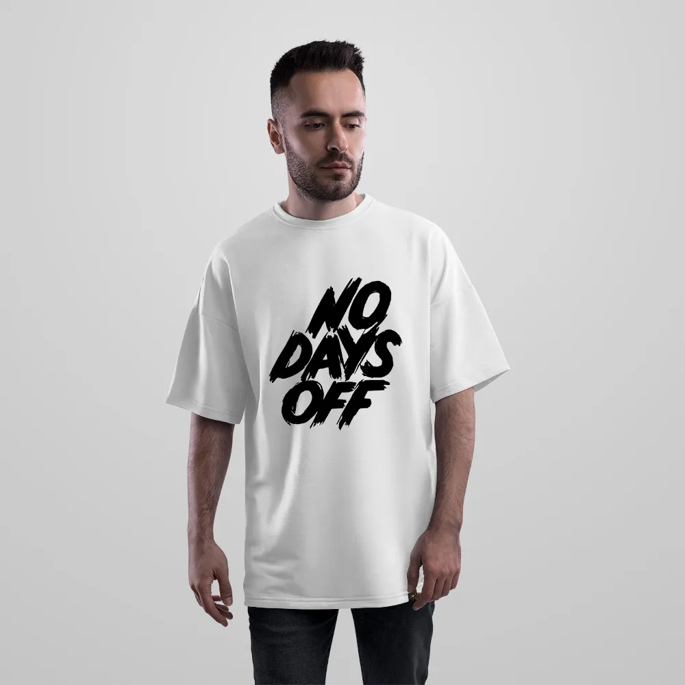 تیشرت اورسایز تایپوگرافی No Days Off