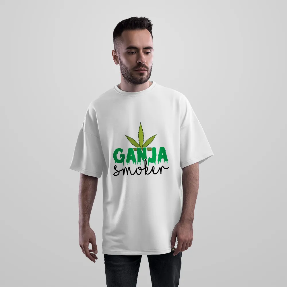 تیشرت اورسایز نوشته Ganja Smoker