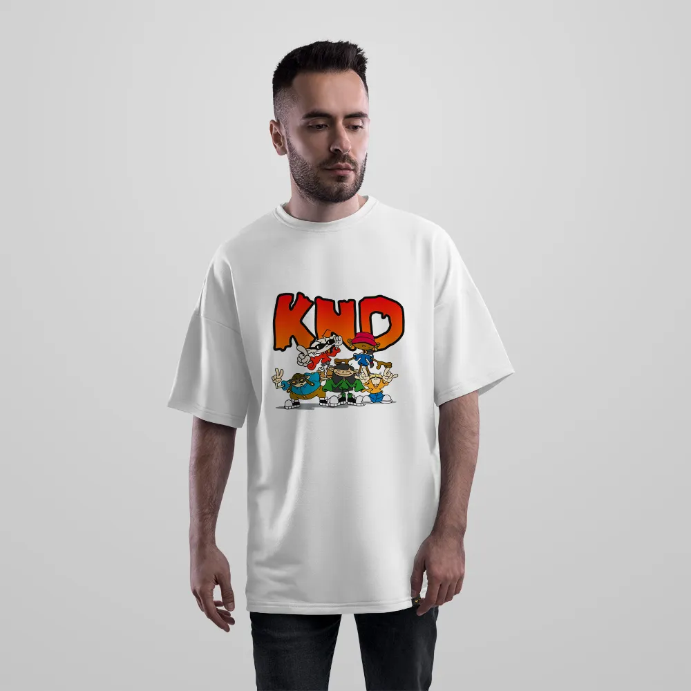 تیشرت اورسایز کارتون کودکان همسایه طرح گروه KND
