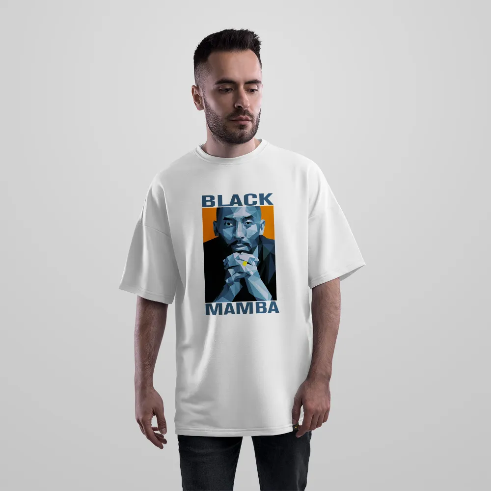 تیشرت اورسایز کوبی برایانت طرح بلک مامبا (Black Mamba)