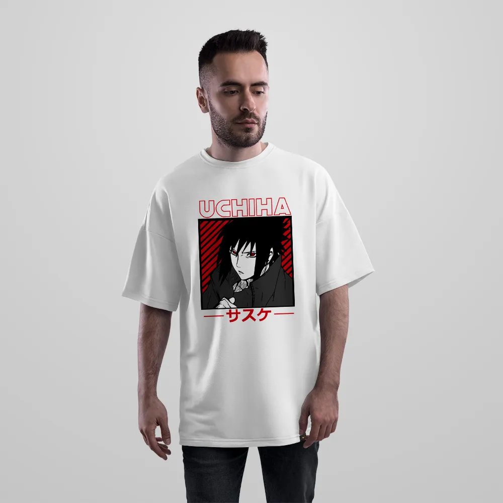 تیشرت اورسایز انیمه ناروتو طرح ساسکه اوچیها (Sasuke Uchiha)