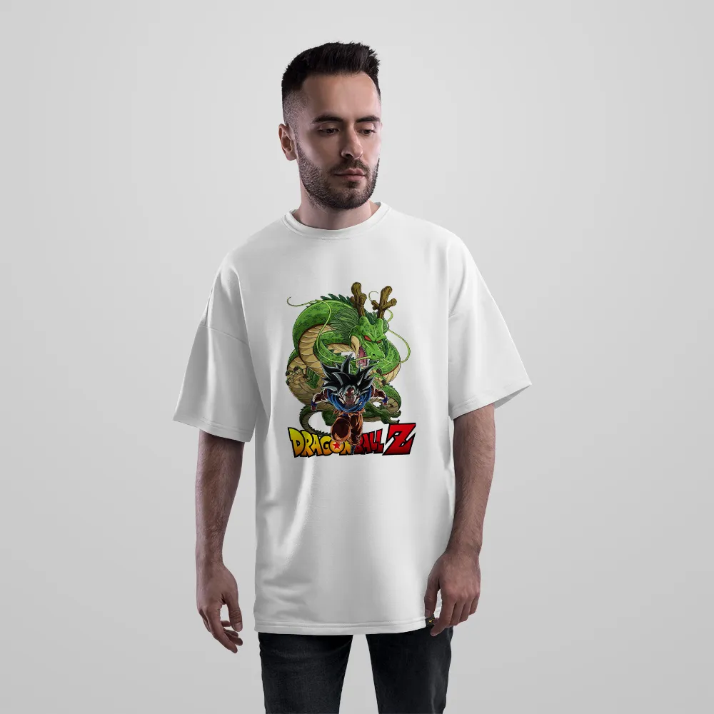 تیشرت اورسایز انیمه دراگون بال طرح شنرون و گوکو (Shenron)